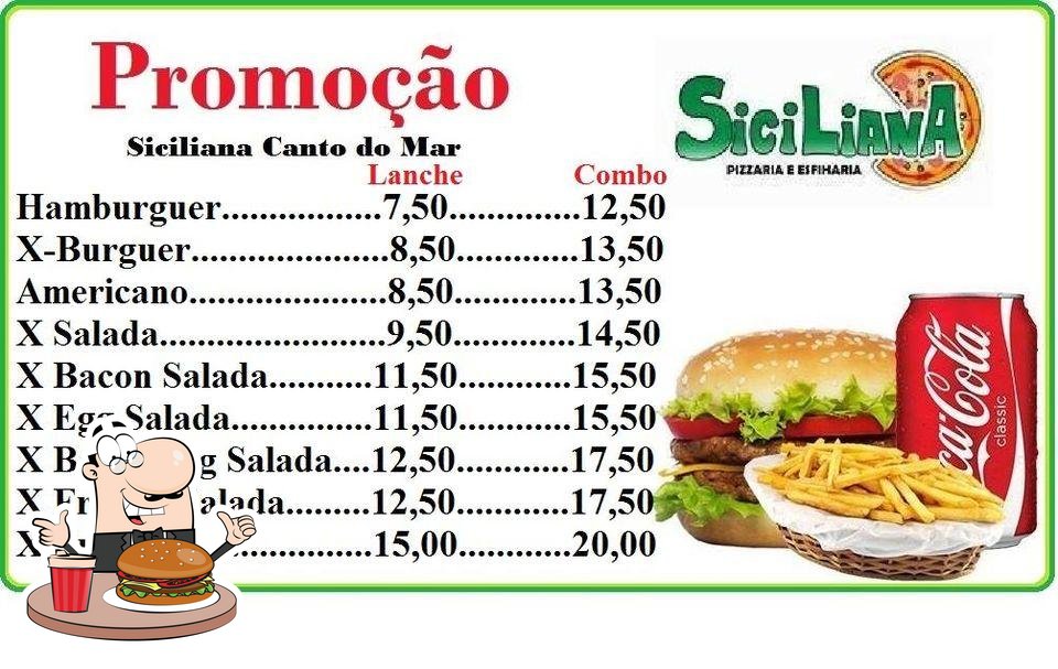 Pizzaria Siciliana Canto do Mar, São Sebastião - Restaurant menu