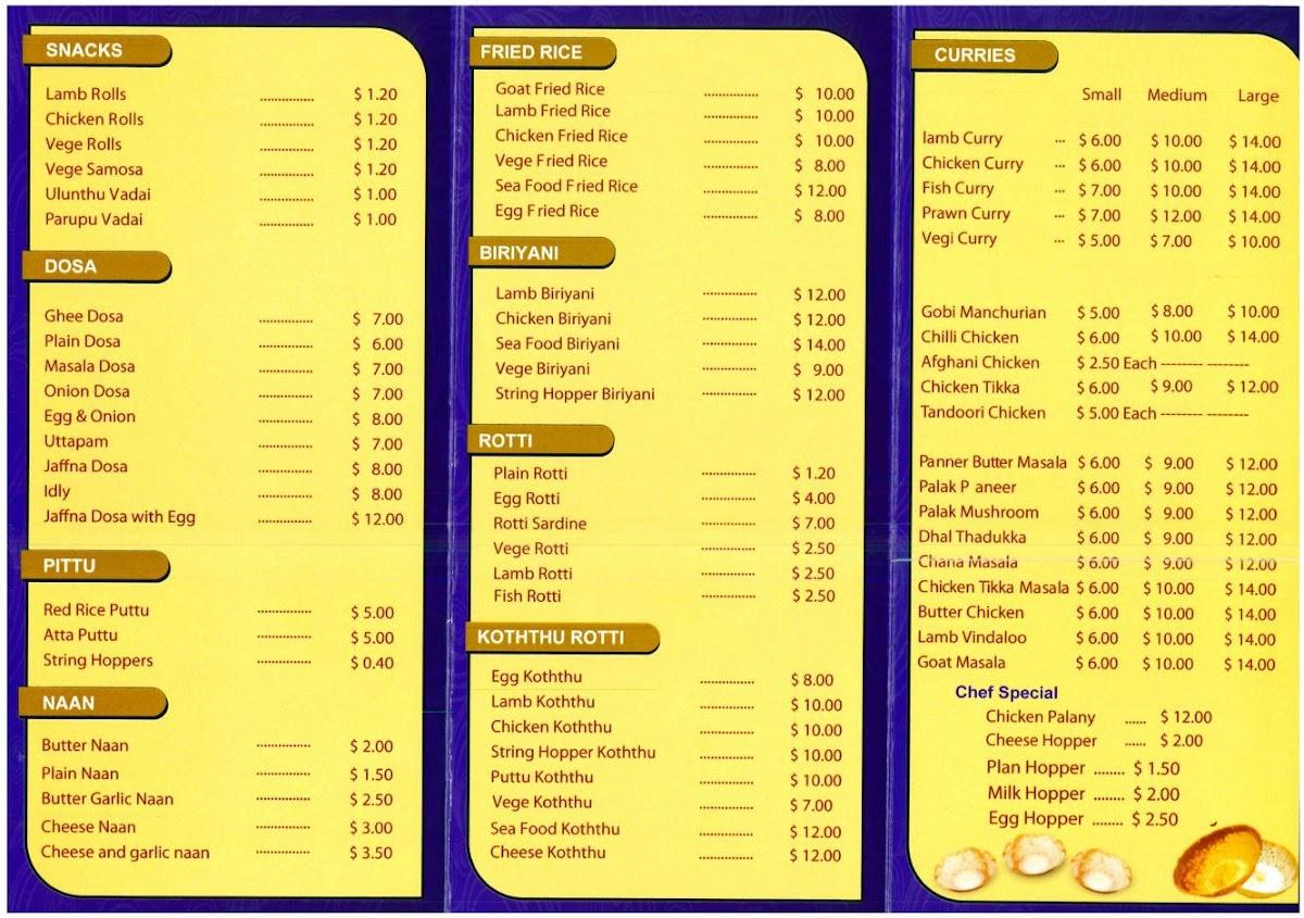 Menu at Xdream Dine In And Take Away restaurant, Toongabbie