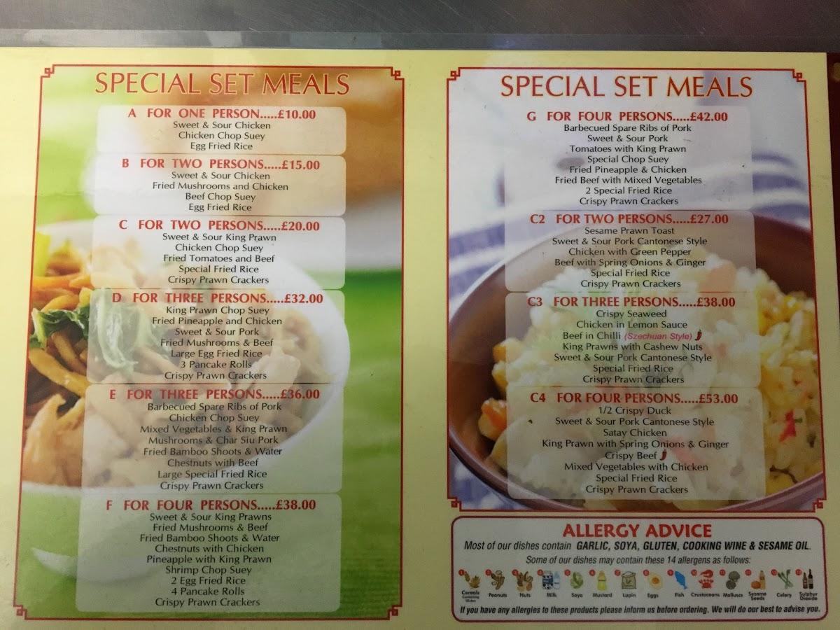 Menu at Imperial Chef fast food, Chipping Norton