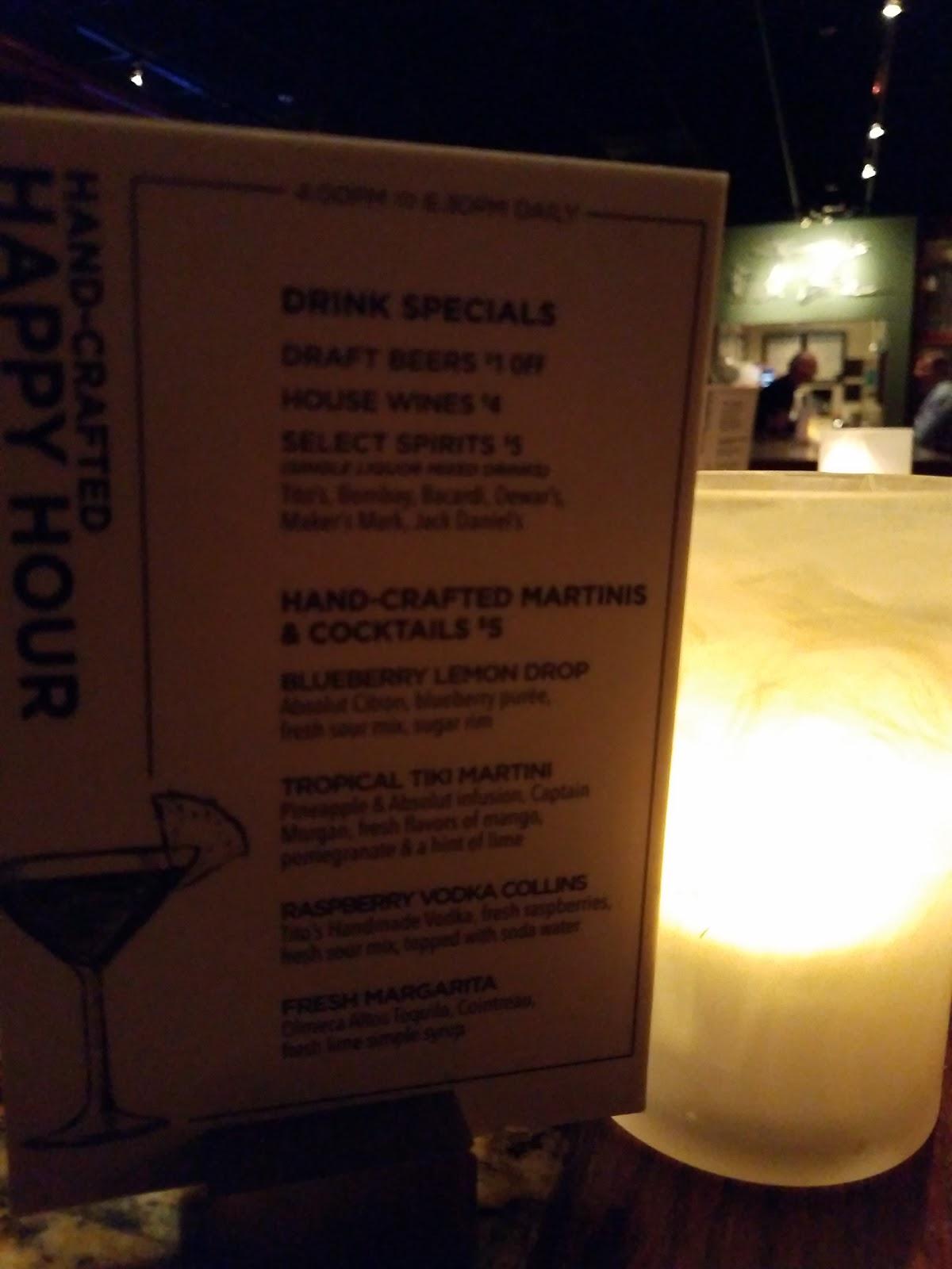 Menu at Bonefish Grill restaurant, Troy