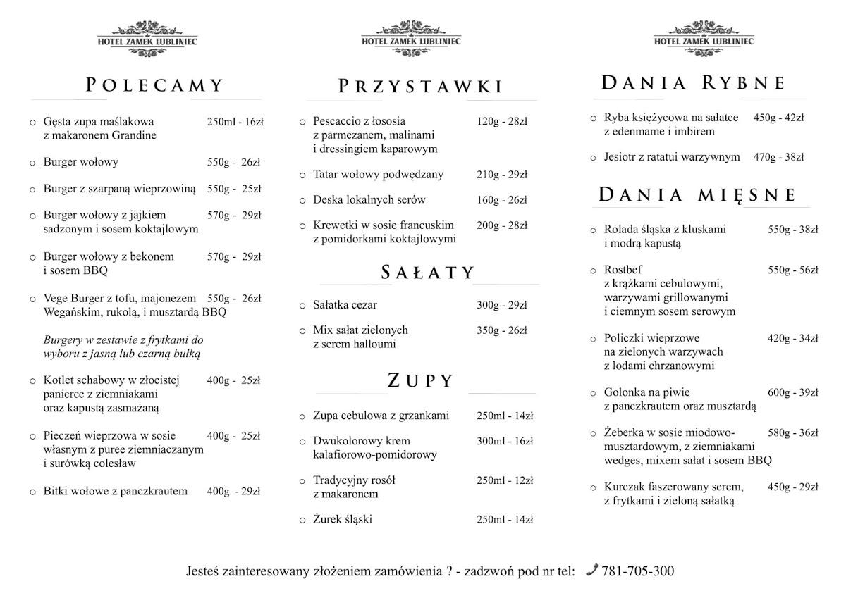 hotel zamek lubliniec restauracja spa zdjęcia