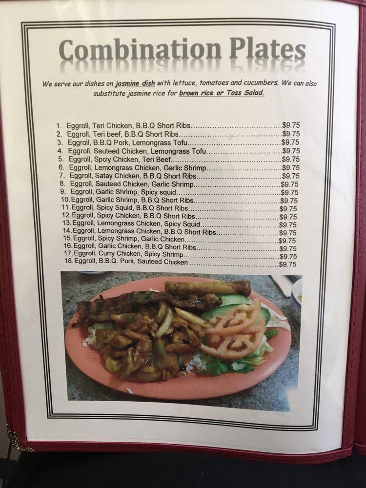 Menu at Saigon Noodle House restaurant, Kailua, Keolu Dr