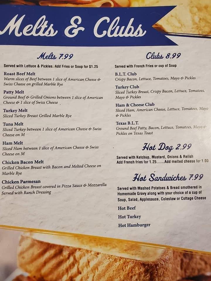 Menu at Two Rivers Family Restaurant, Two Rivers