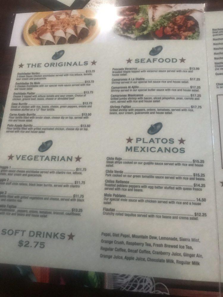 Menu at Casa Amigos Tequila Bar & Grill, Moon