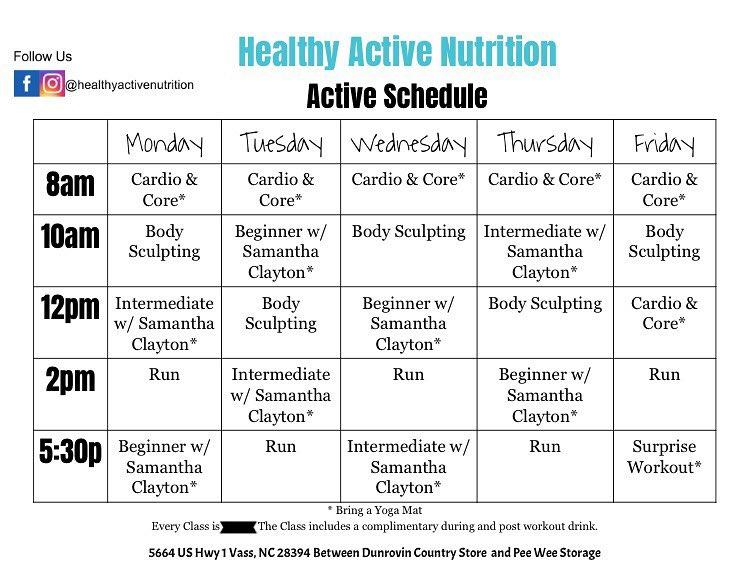 Menu at Healthy Active Nutrition restaurant, Vass