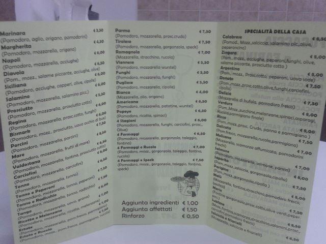 Menu di Malu Pizza Di Iacampo Donato 