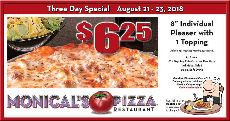 Monical's Pizza of Linton in Linton Restaurant menu and reviews