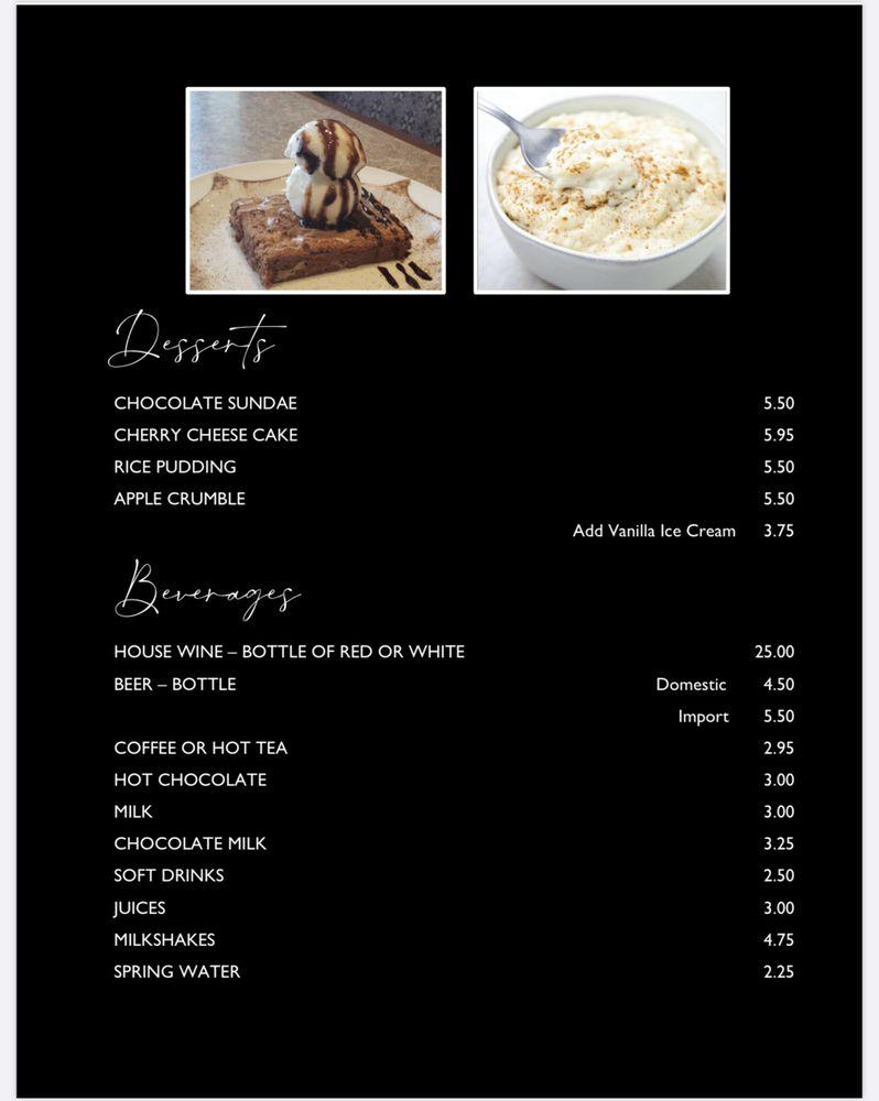 Menu at Cousins Steak House & BAR, Newmarket