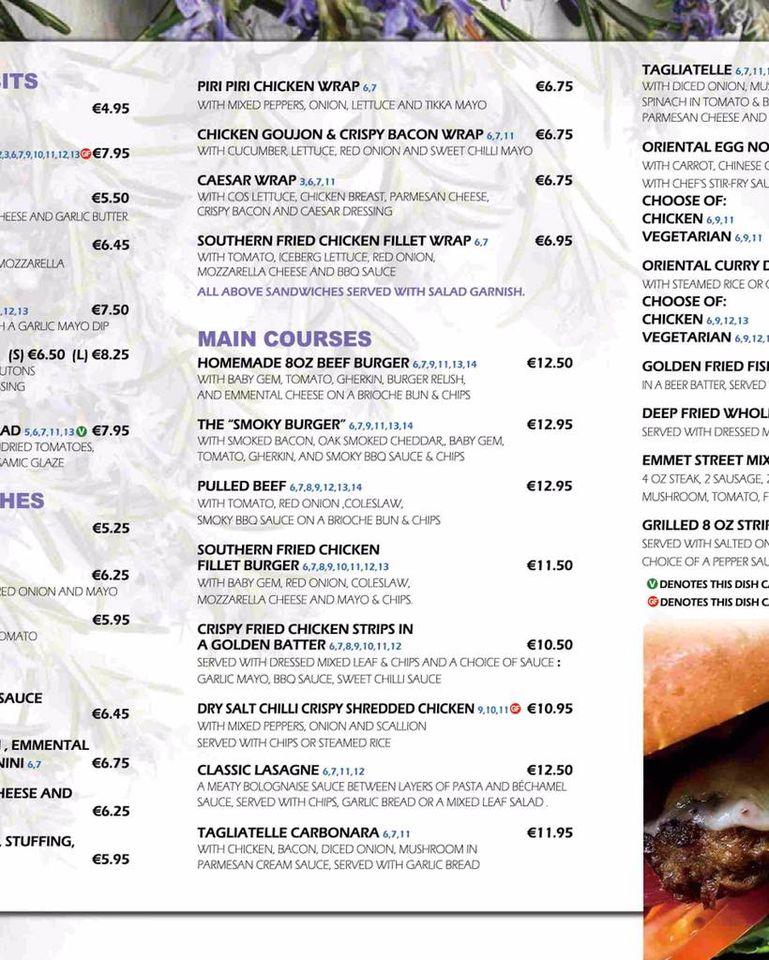 Menu at Rosemary Bistro cafe, Trim