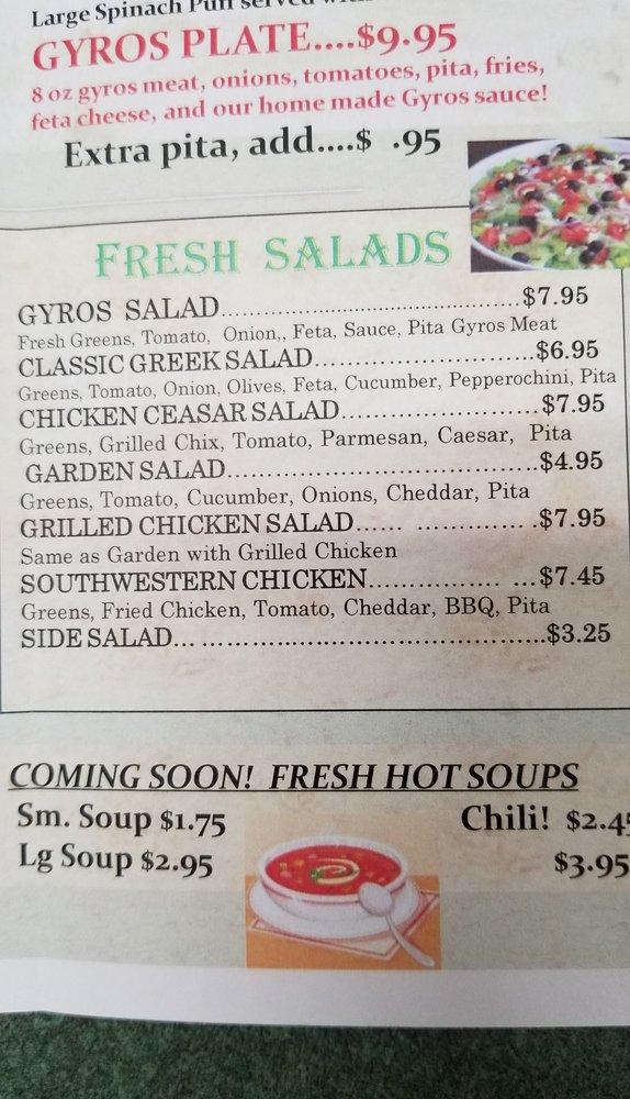 Menu at King Gyros Cassopolis St. restaurant, Elkhart, Cassopolis St A