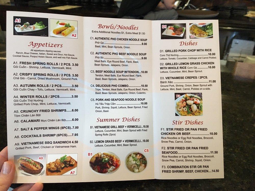 Menu at Chopstix Vietnamese, Korean, And Boba Tea restaurant