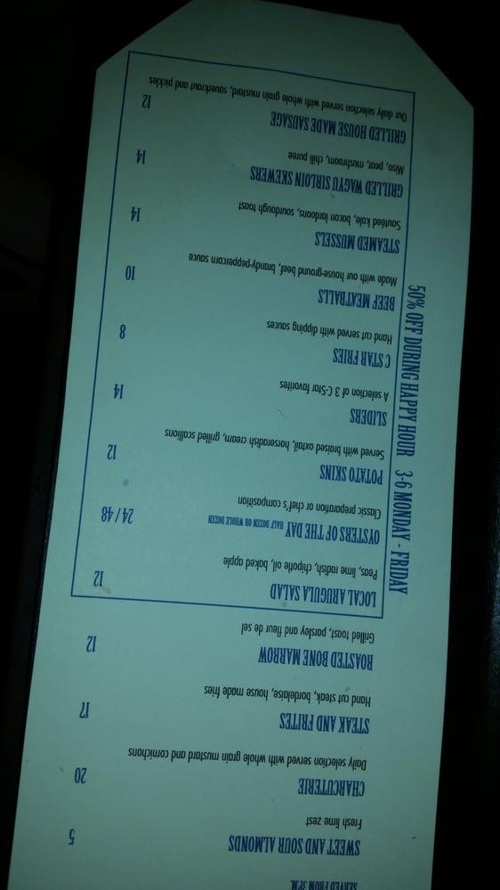 Menu at Cowboy Star Restaurant and Butcher Shop, San Diego
