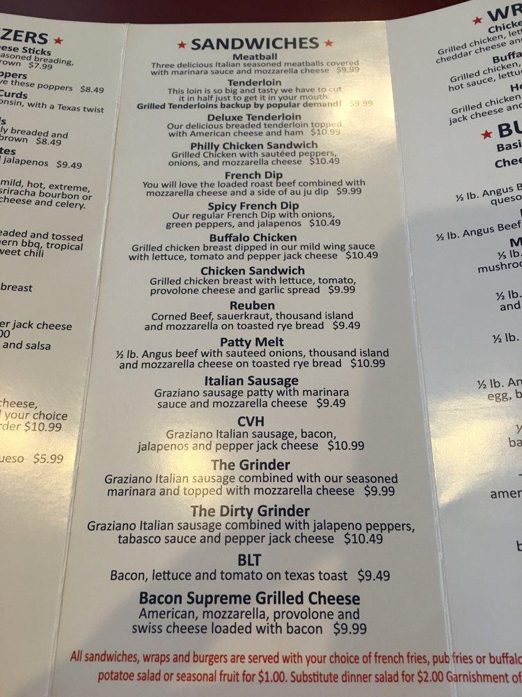 Menu at The U Neighborhood Grill pub & bar, Urbandale