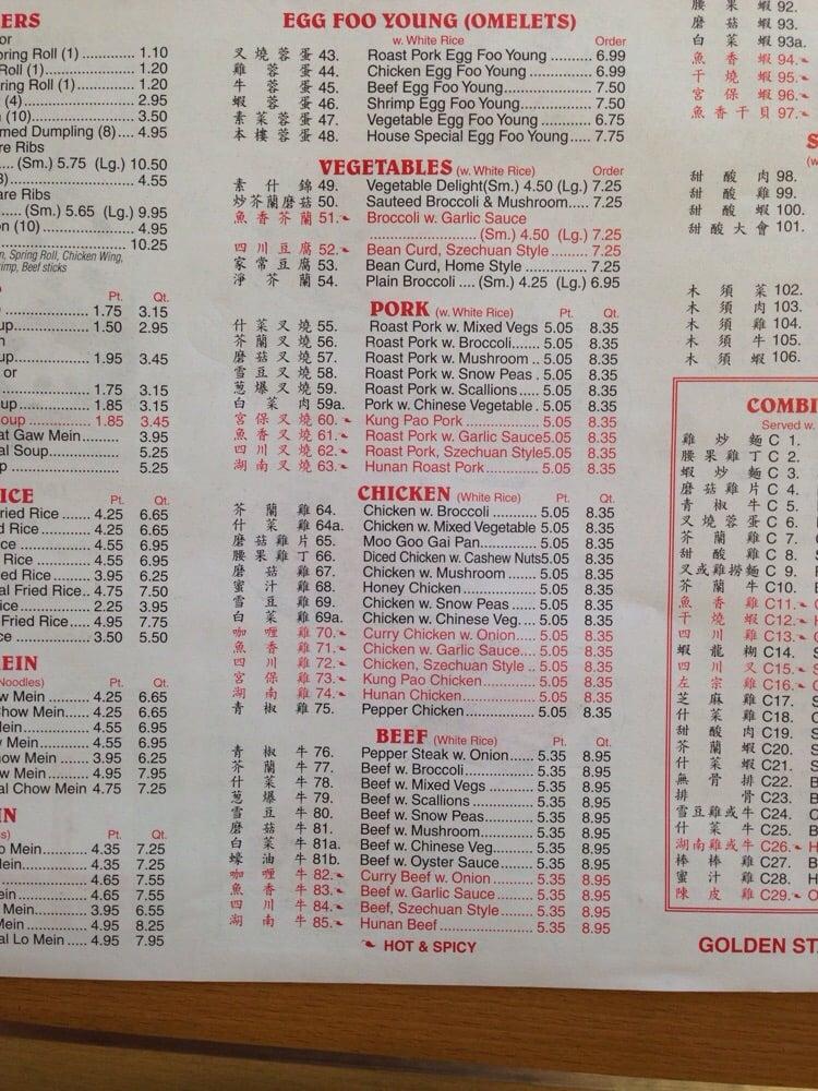Menu At Golden Star Restaurant Seminole 102nd Ave N menu-at-golden-star-restaurant-seminole-102nd-ave-n
