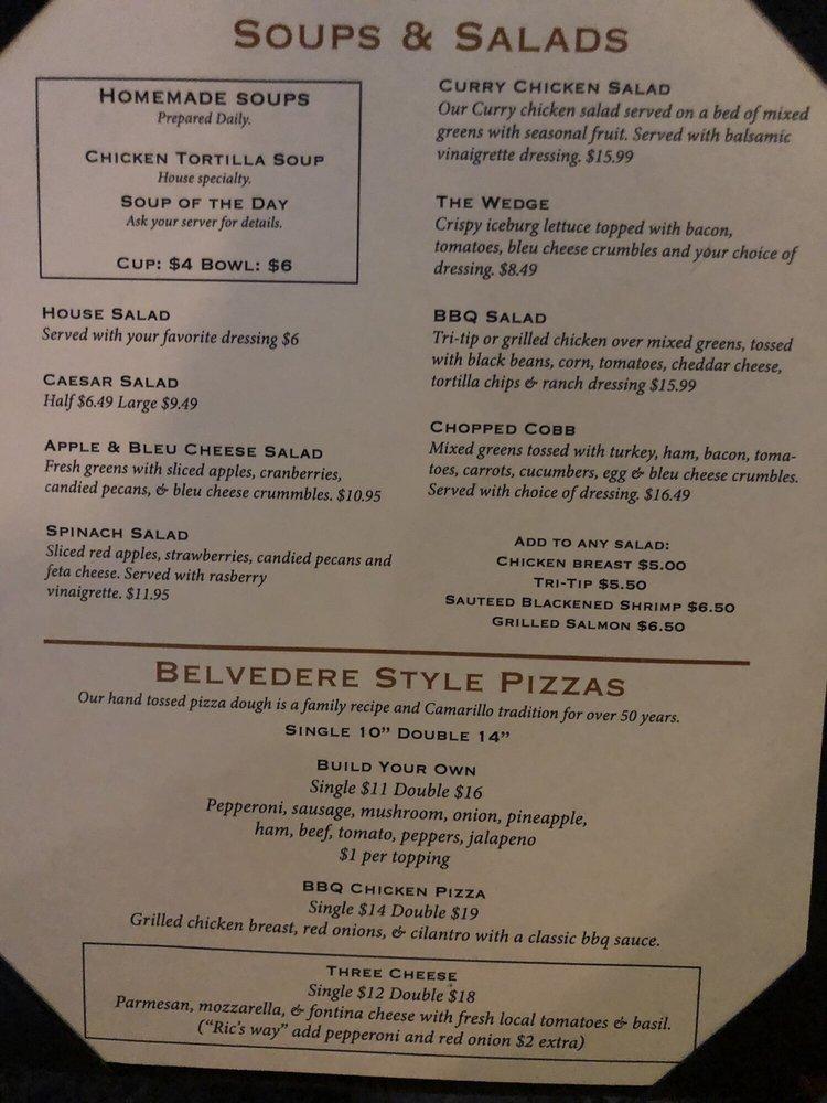 Menu at Ric's Restaurant and Sports Lounge, Camarillo