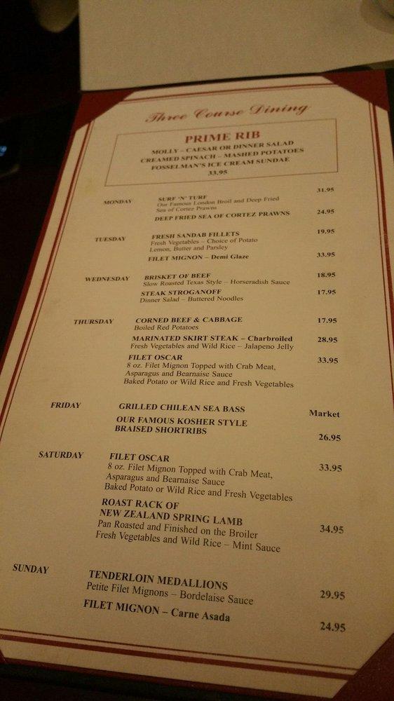 Menu at Taylor's Steak House steakhouse, La Cañada Flintridge