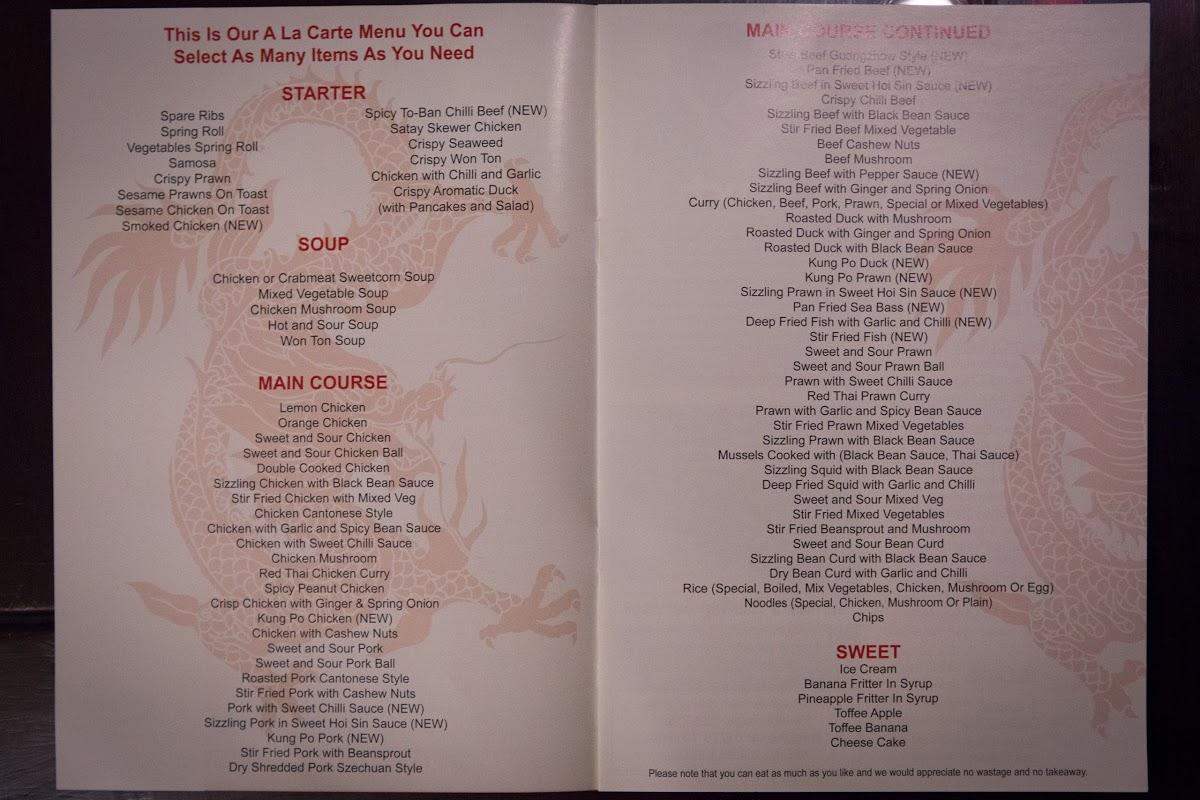 china royale menu