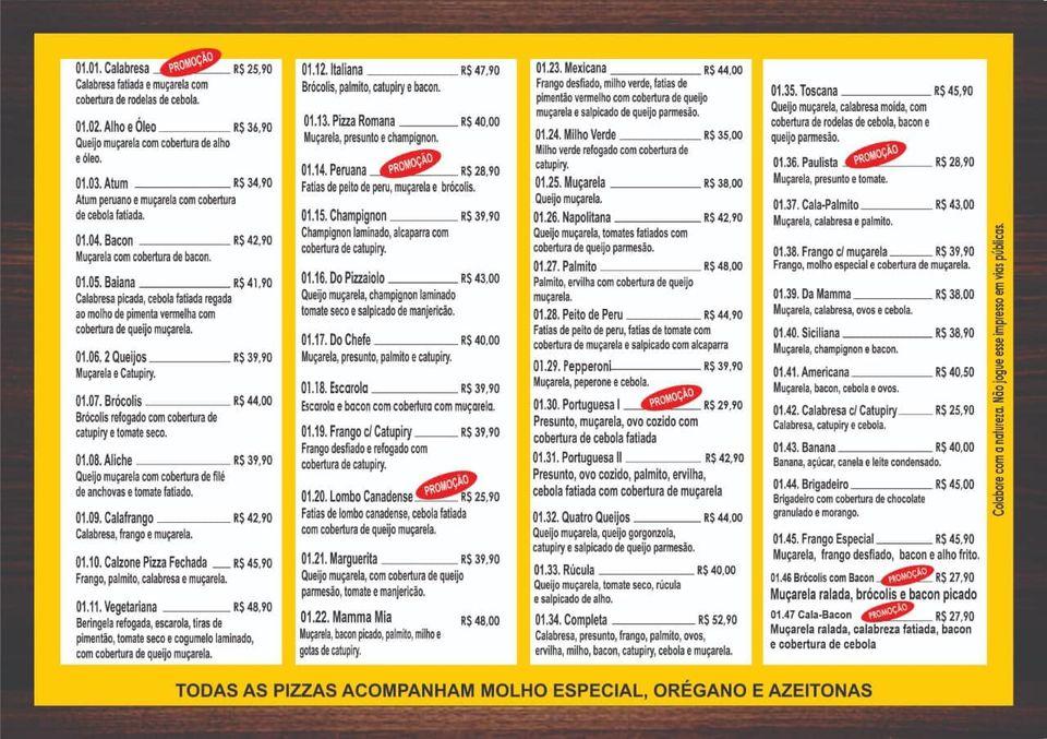 Pizzaria Mamma Mia III - Unidade Cidade Salvador cardápio