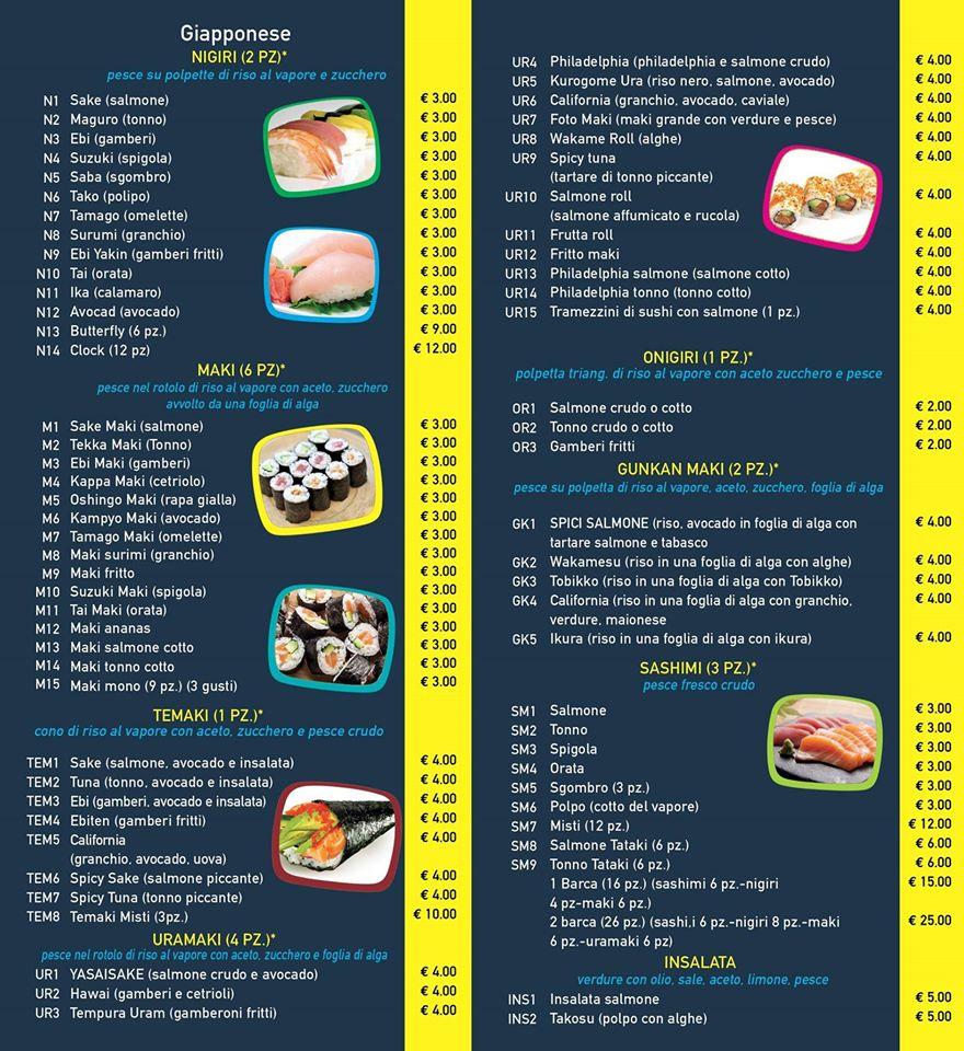 Menu di Sheng Long Casalotti Rome 