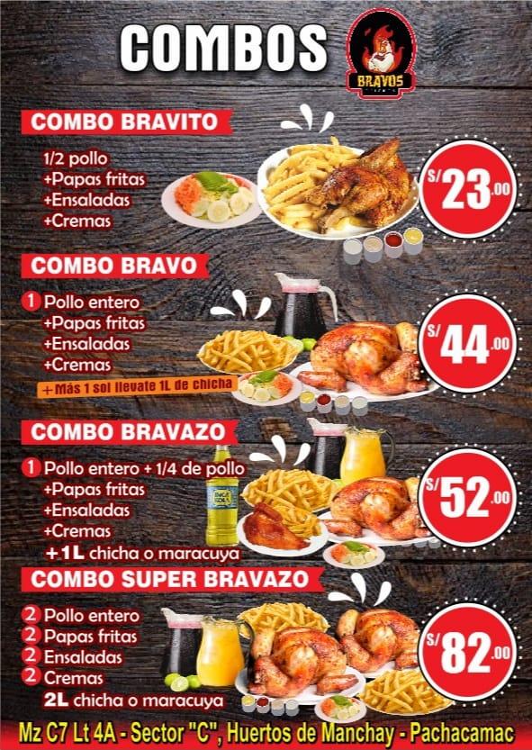 menu-at-bravos-chicken-restaurant-pachacamac-district