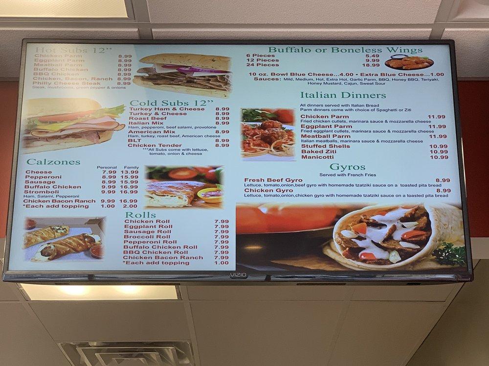 Menu at Manhattan Pizza & Wings pizzeria, Huber Heights
