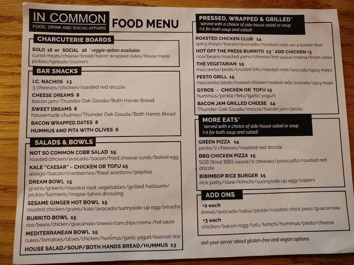 menu-at-in-common-pub-bar-thunder-bay