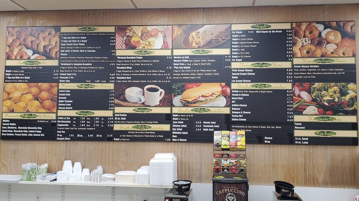 Carta de Your Bagel Cafe Kohl's Shopping Center, Shirley