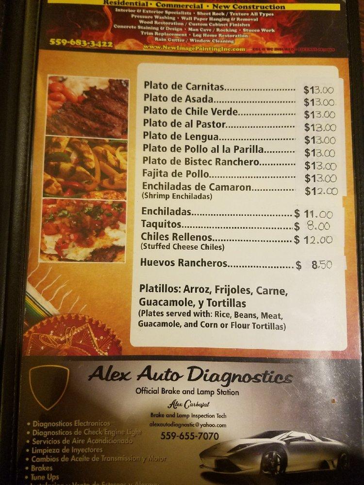 Menu at Don Pepe's Taqueria pub & bar, Firebaugh, N St