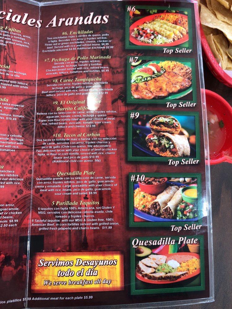 menu-at-taquerias-arandas-restaurant-houston-920-uvalde-rd