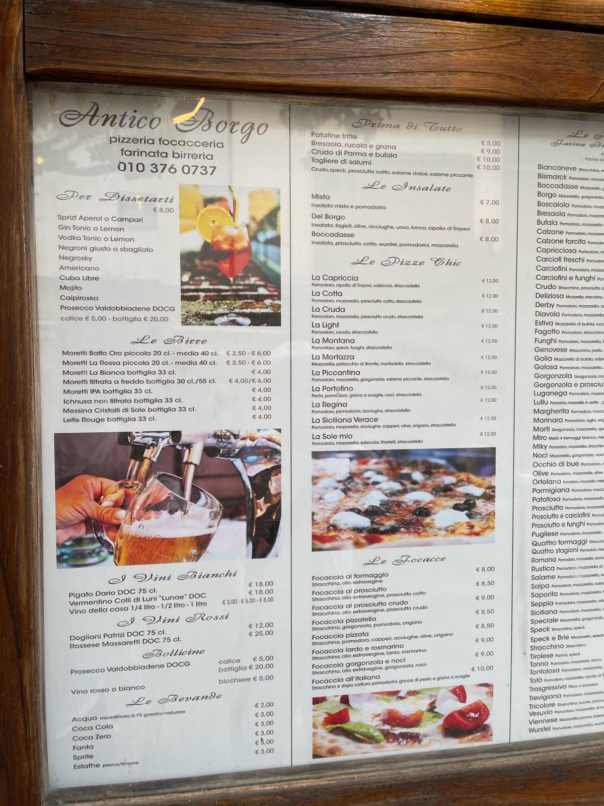 borgo antico italienisches restaurant pizzeria