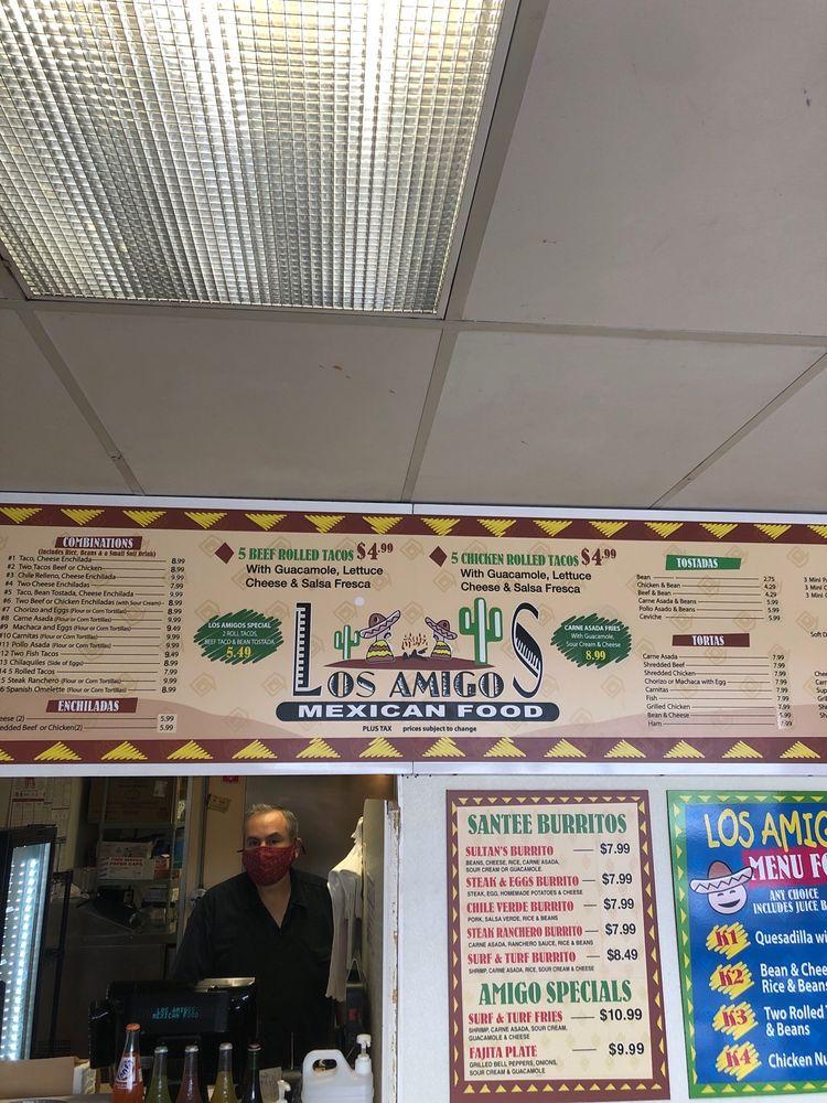 Menu at Los Amigos restaurant, Santee