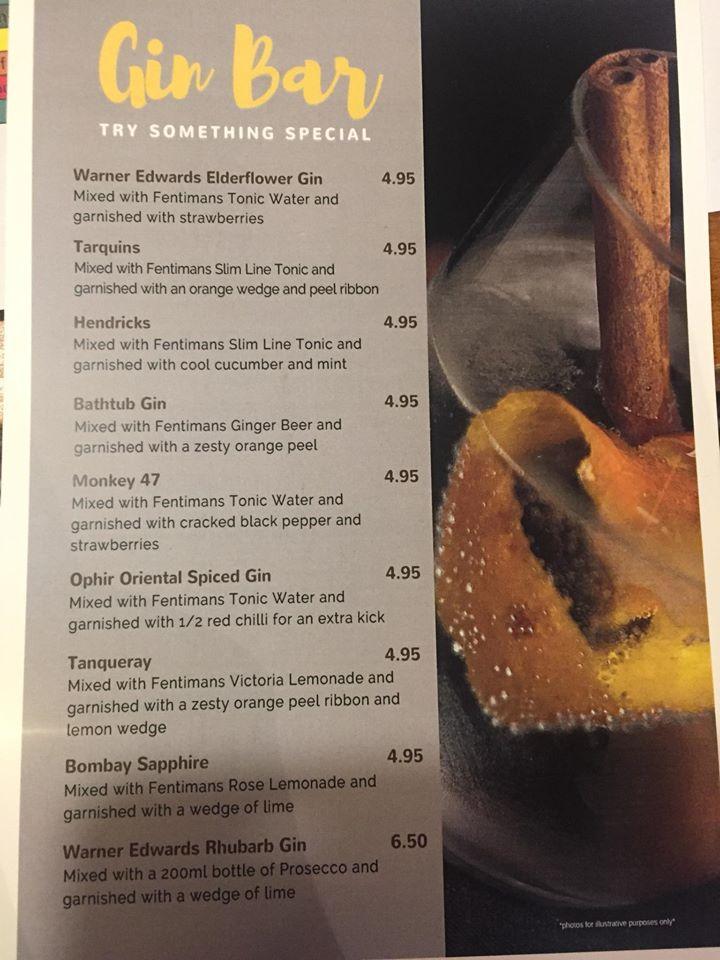 Menu at Spread Eagle pub & bar, Manchester