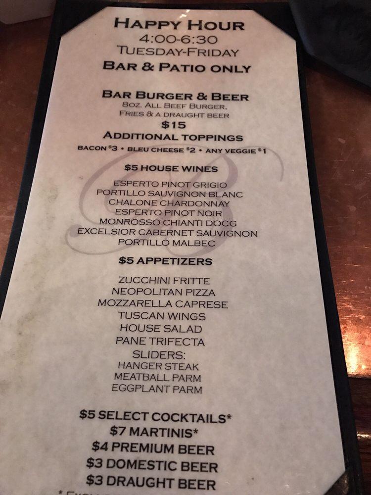 Menu at Brando's Citi Cucina restaurant, Asbury Park