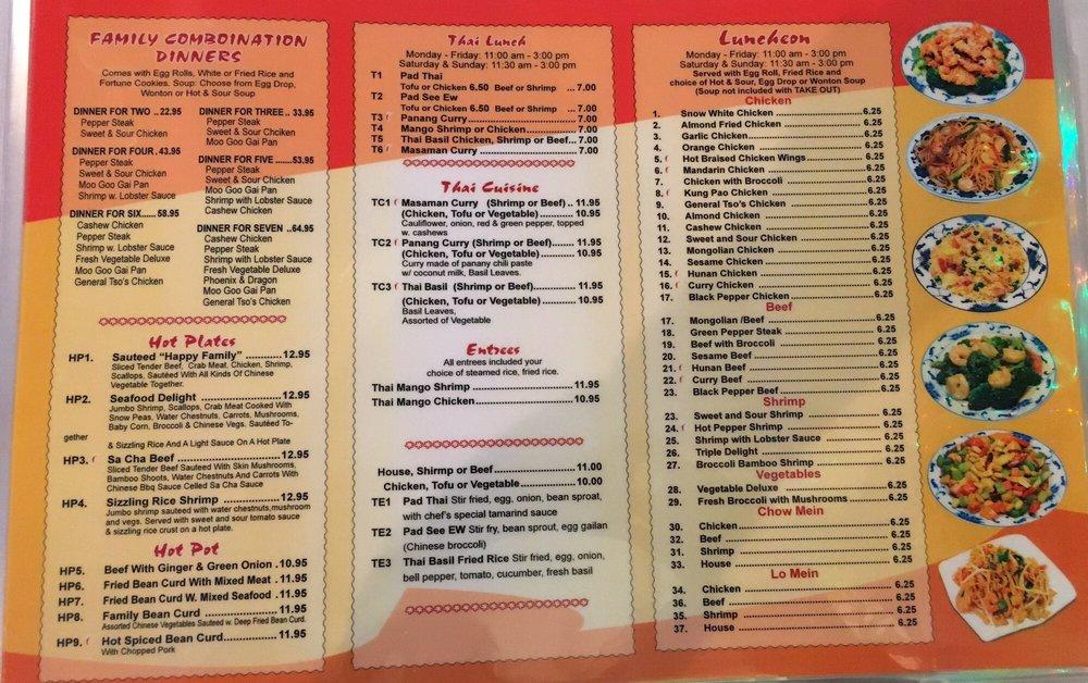 Menu at Hong Kong Restaurant, Winder, 17 Monroe Hwy Suite G&H