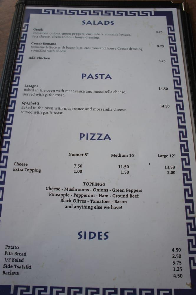 Menu at Oil Lamp pub & bar, Edmonton