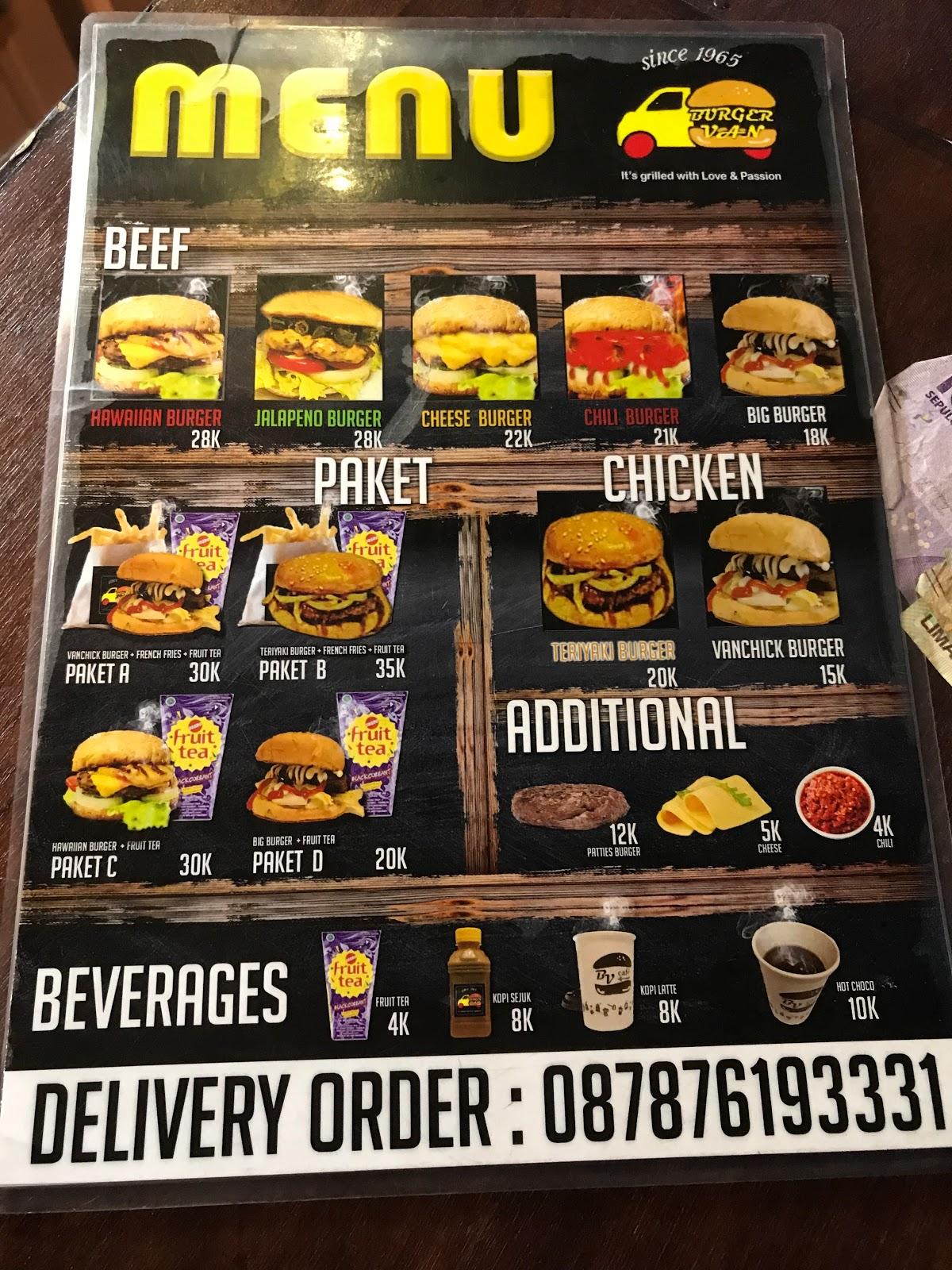 Menu at Burger Winner restaurant, Batu