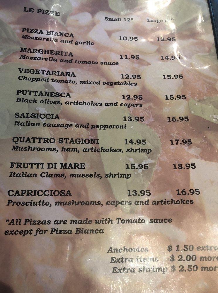 Menu at The Esposito's Fairfax restaurant, Fairfax