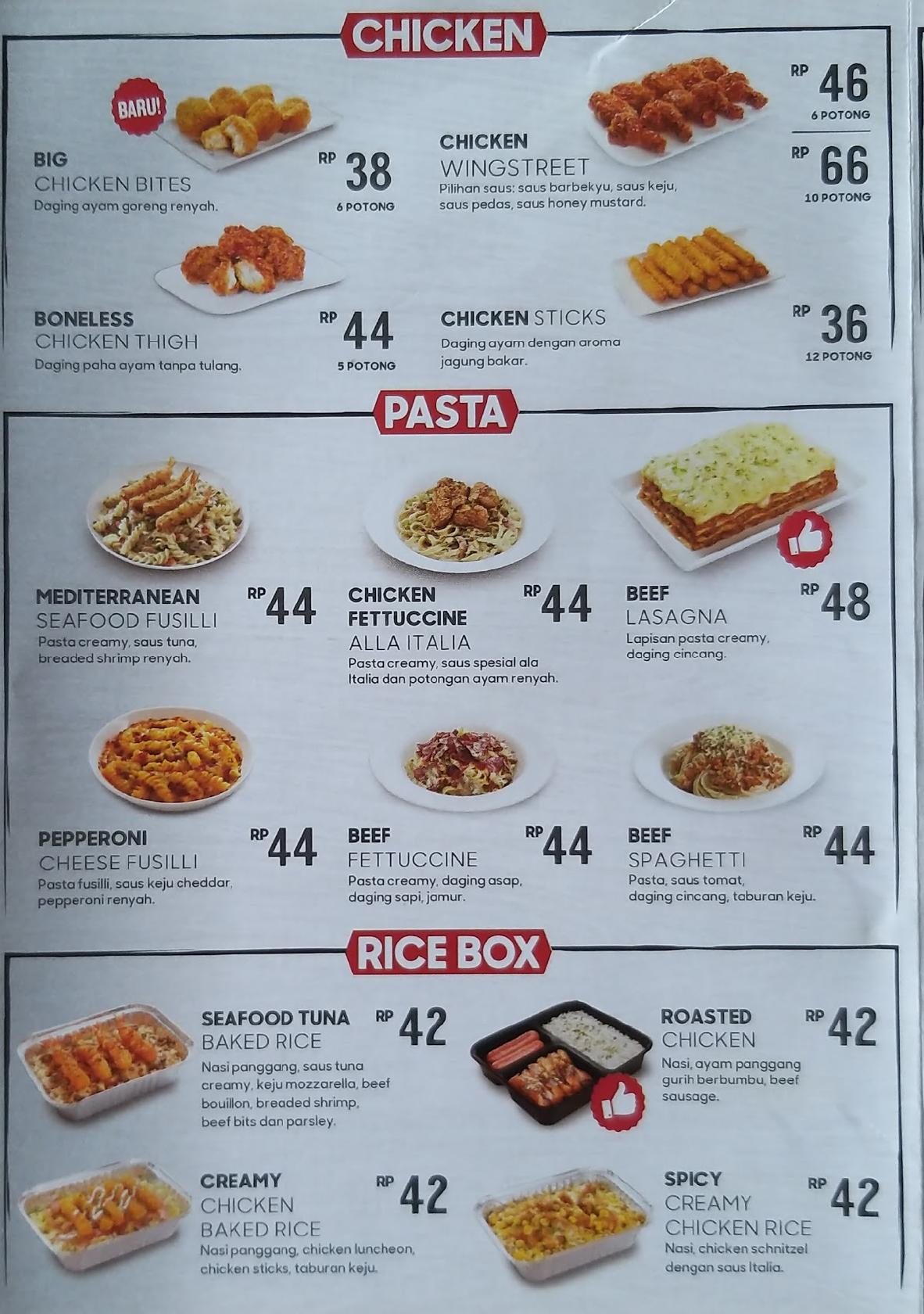Menu at Pizza Hut Delivery PHD Indonesia pizzeria, Semarang, Jl. Jati Raya No.11