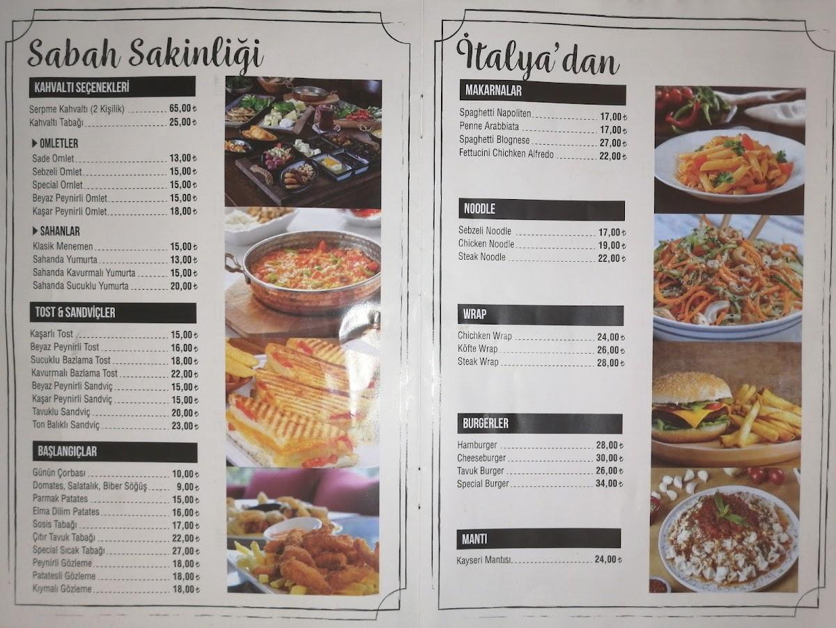 Menu at Bobo Cafe&restaraunt, Istanbul