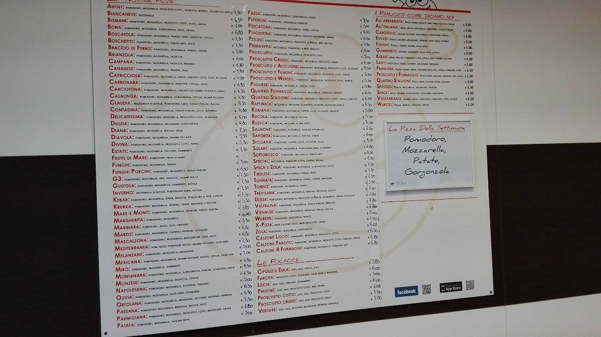 Menu di Pizzeria da Luca 