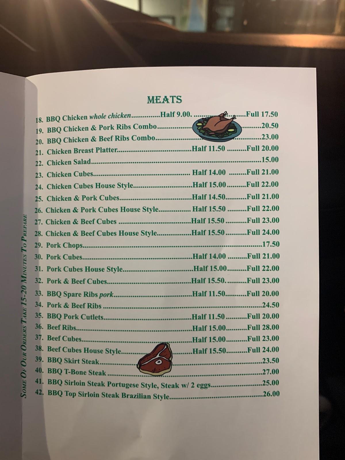Menu at Flemington BBQ, Flemington