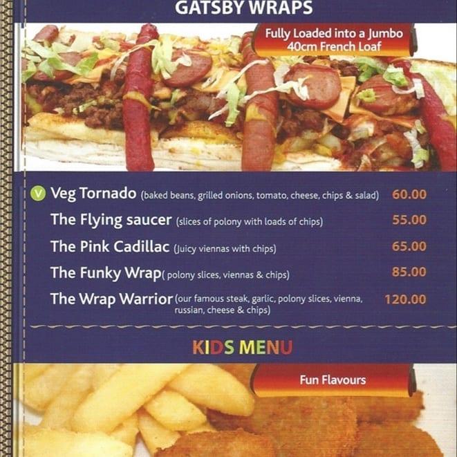 Menu at Wrap It Up Caff'e Harrismith restaurant, Harrismith