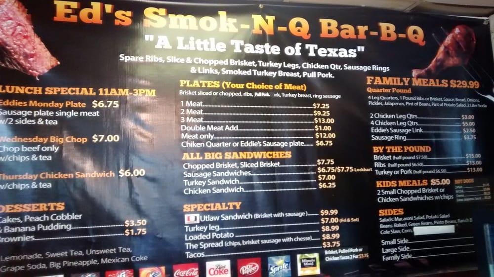 Menu at BBQLIFE By Chris, San Antonio