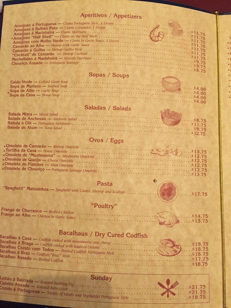 Carta de Ole Restaurant, Farmingville