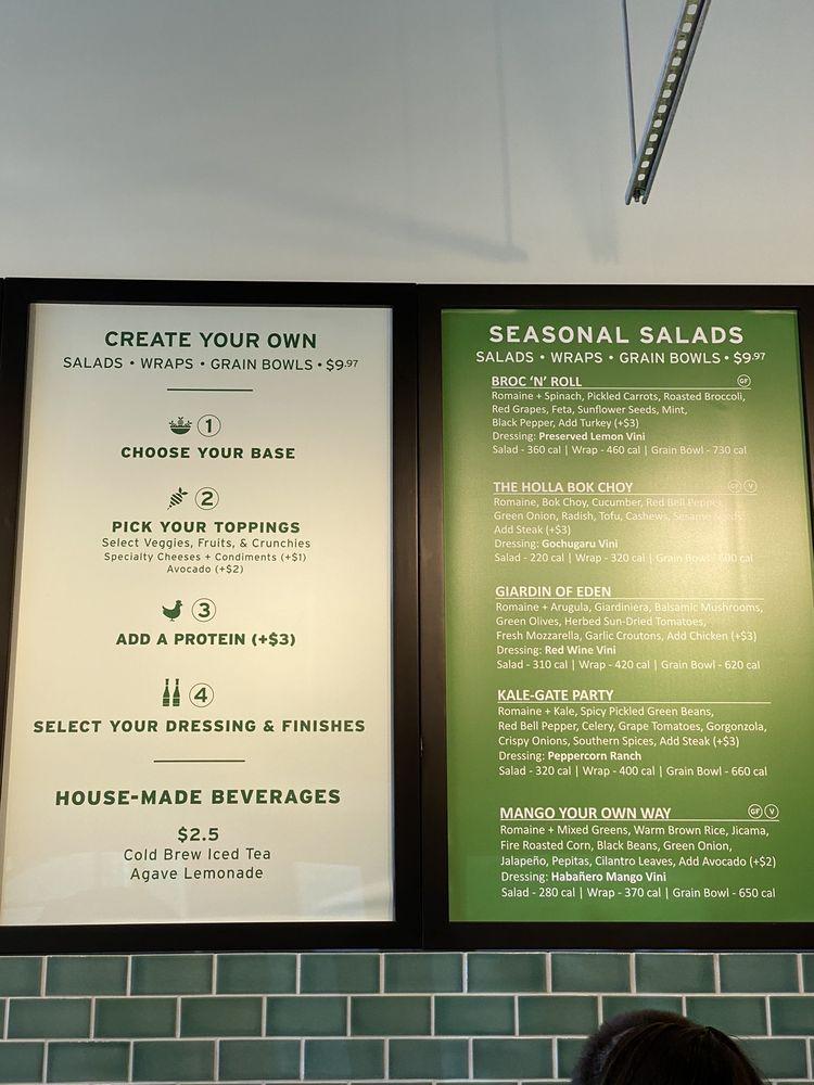 Menu at Evergreens restaurant, Beaverton