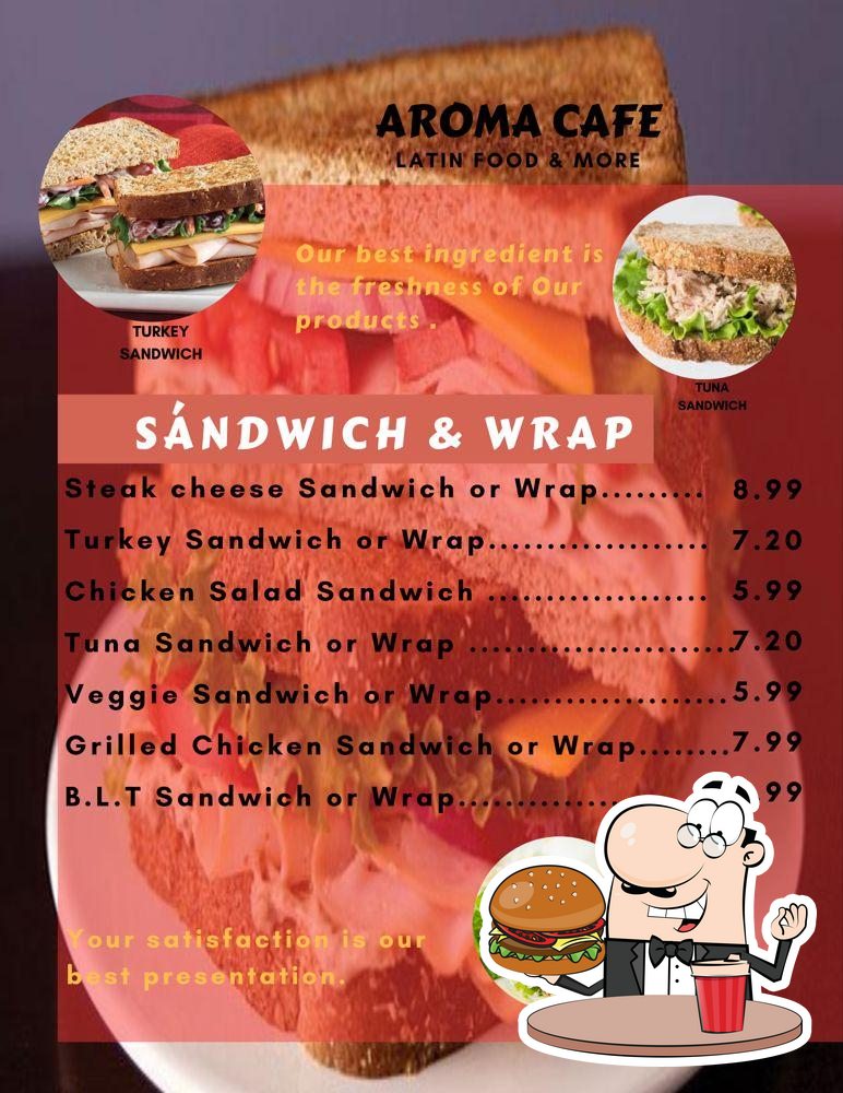 Aroma Juice Cafe in Silver Spring Restaurant menu and reviews