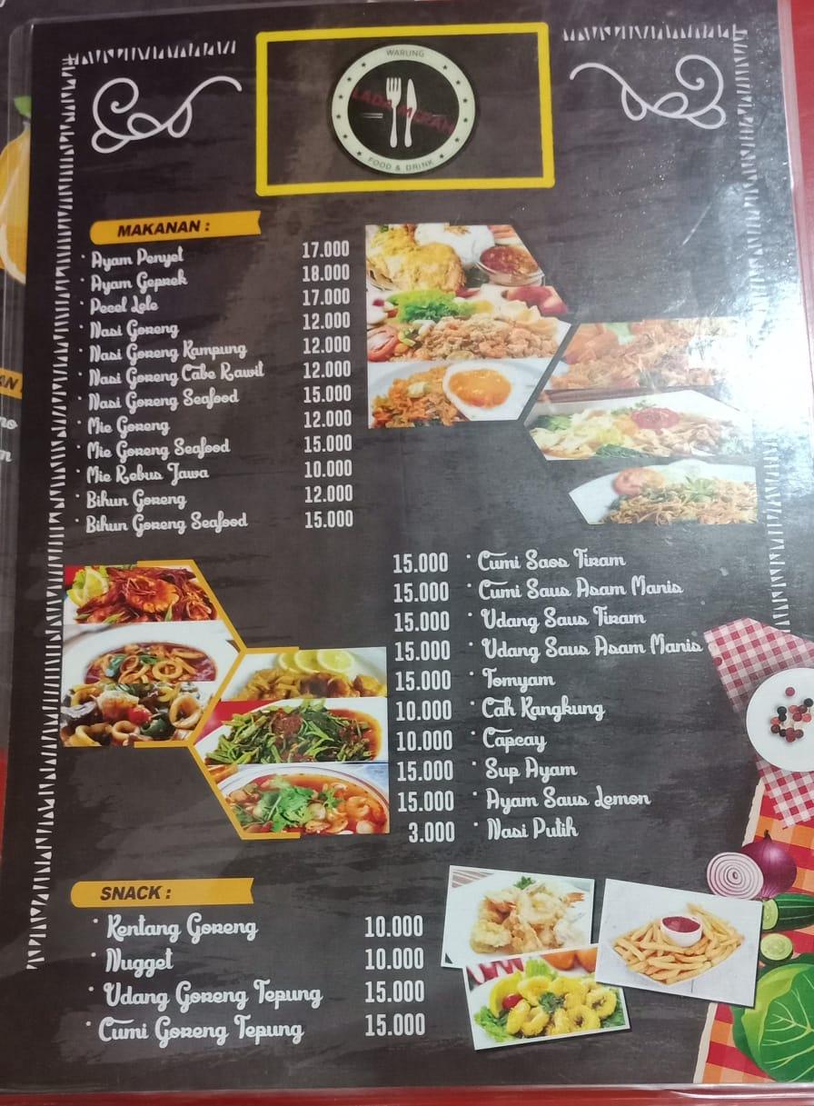 Menu at WARUNG LADA MERAH restaurant, Dumai