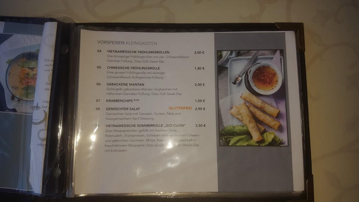 Speisekarte von Vinasia Restaurant Wilhelmshaven, Wilhelmshaven