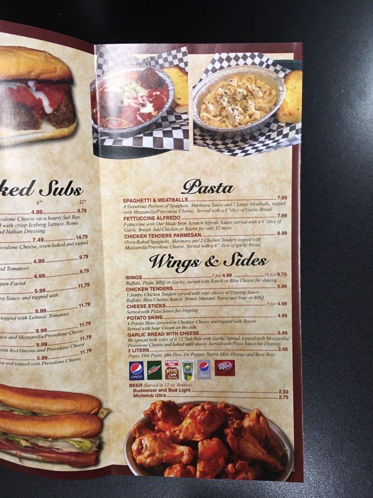Menu at Santino's Pizzeria, Columbus