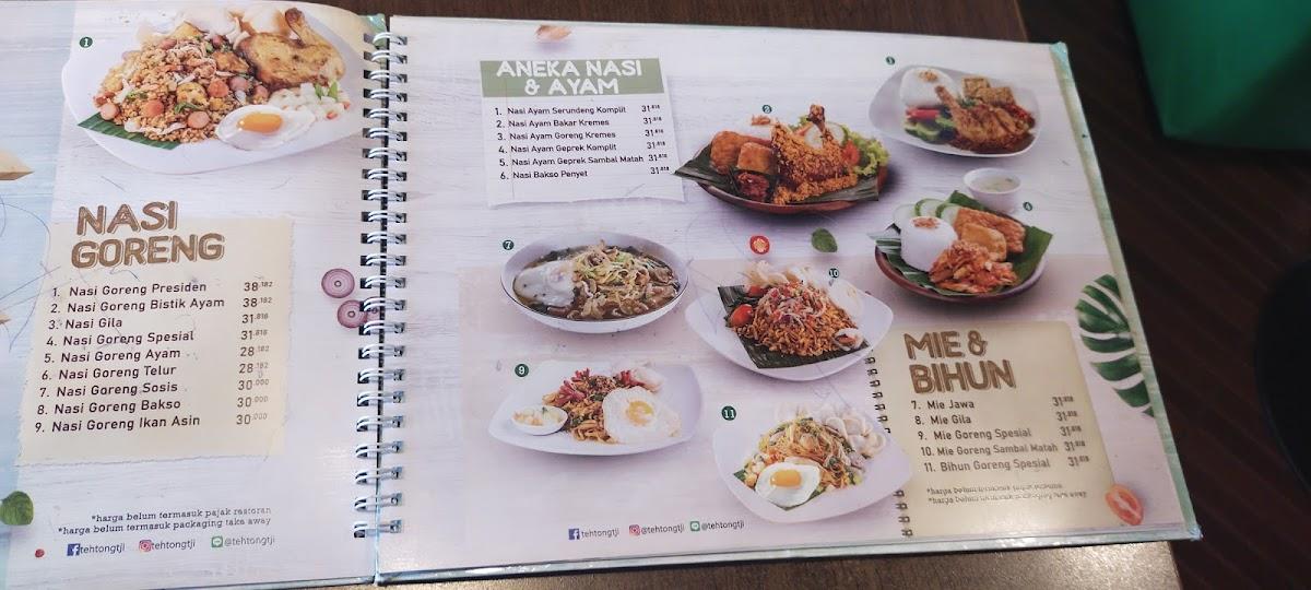 Menu at Tong Tji Tea House, Sun City Mall Madiun cafe, Madiun, 9GGP+W9R